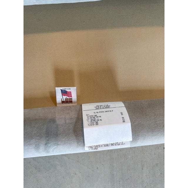 Light Gray Lee Industries Modern Velvet Slipper Sectional Sofa, Made in Usa For Sale - Image 8 of 15