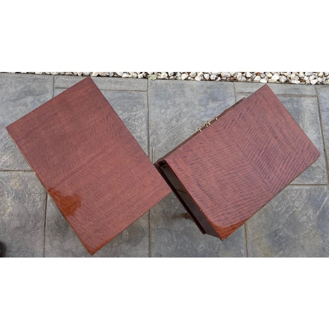 Vintage Wood Nightstands, 1970s, Set of 2 For Sale - Image 13 of 18