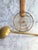 Antique Brass Ladle & Wire Strainer With Bamboo Handle For Sale - Image 4 of 13