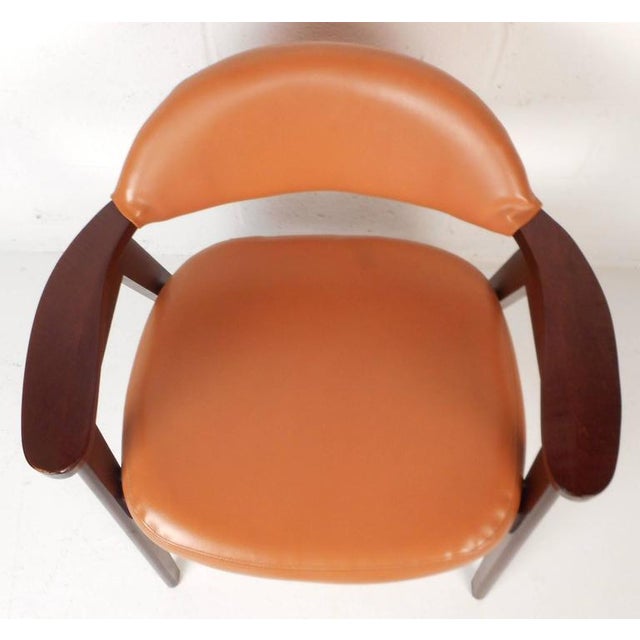 MidCentury Modern Vinyl Dining Chairs Set of 4 Chairish