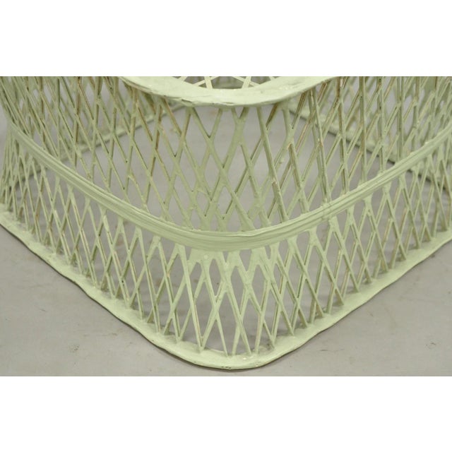 Plastic Vintage Russell Woodard Mid Century Modern Spun Fiberglass Footstool Ottoman For Sale - Image 7 of 10