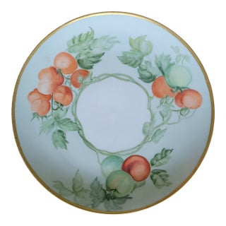 Antique Hand Painted Porcelain Plate For Sale