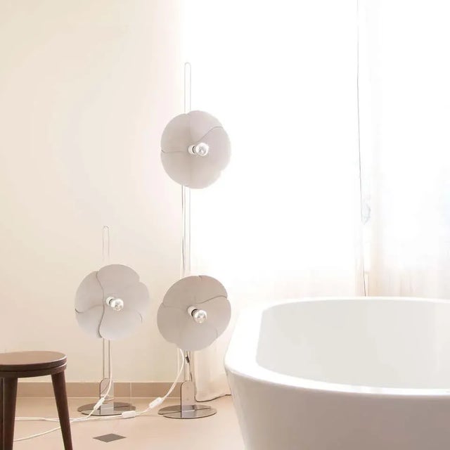 Metal Olivier Mourgue Model 2093-80 Floor Lamp for Disderot For Sale - Image 7 of 8