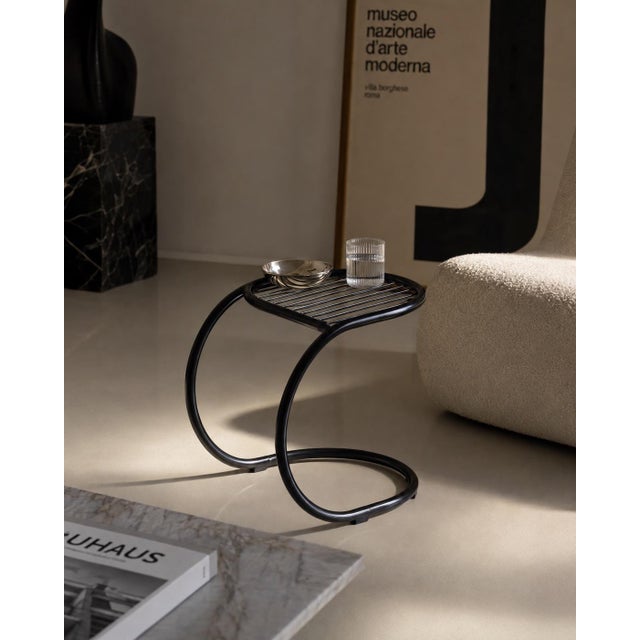 Black Claus Bonderup & Torsten Thorup | attributed Rapsel Stool | Space Age For Sale - Image 8 of 9