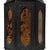 Early 20th Century Late 19th Century Chinese Shantou Pewter Octagonal Tea Caddy With Reverse Painted Glass Panels For Sale - Image 5 of 10