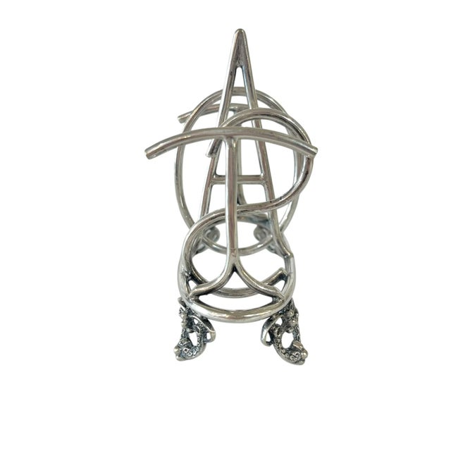 Antique English Silver Plate Toast Rack For Sale - Image 6 of 10
