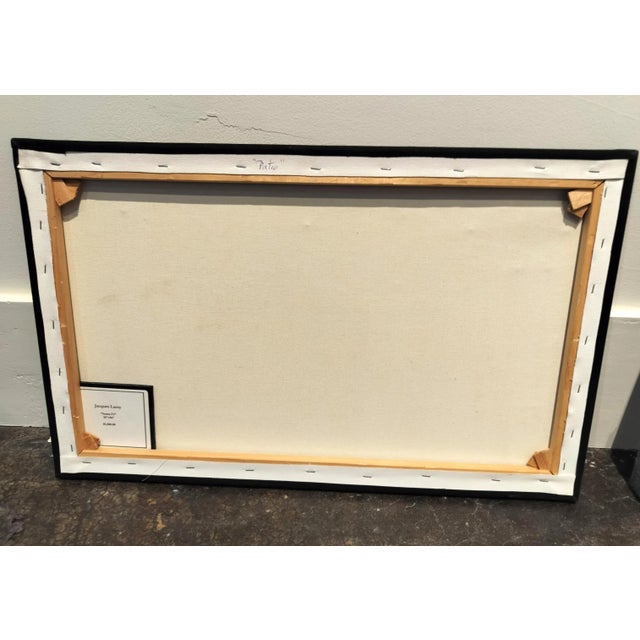 "Santa Fe" Painting of Adobe Homes by Jacques Lamy For Sale In Dallas - Image 6 of 6