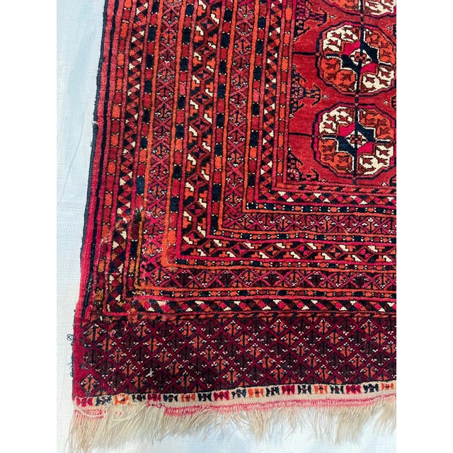 Islamic 1900s Antique Bochara Rug For Sale - Image 3 of 5