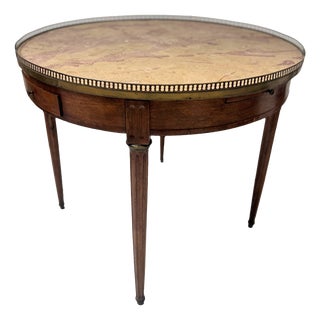 20th Century Louis XVI Bouillotte Table in Veneered Wood For Sale