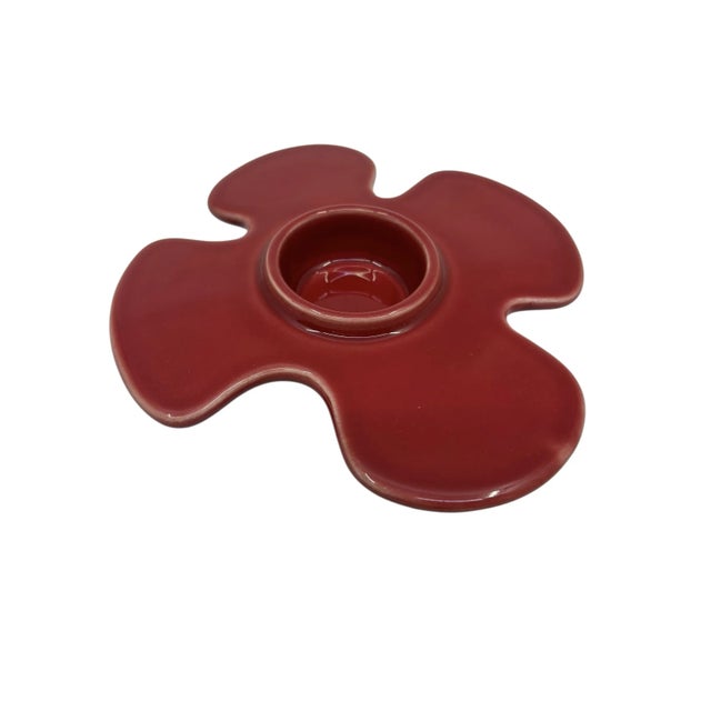 1960s Mid Century Loucarte Flower Candle Holder Made in Portugal For Sale - Image 5 of 7