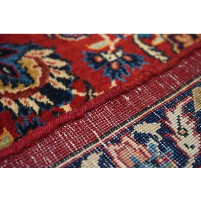 Textile Fine Antique Persian Isfahan Rug 6'10'' X 11'0'' For Sale - Image 7 of 12