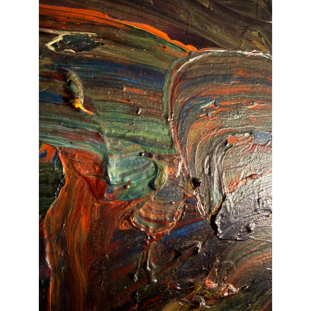 2000 - 2009 Original Vibrant Abstract Landscape Painting "Mounds, Ireland" by N Thabit For Sale - Image 5 of 8