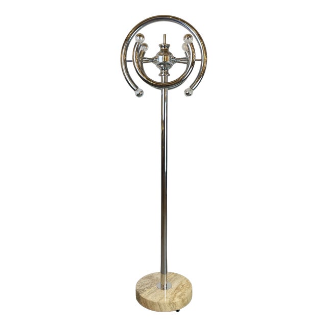 Space Age Floor Lamp attributed to Gaetano Sciolari, Italy, 1970s For Sale