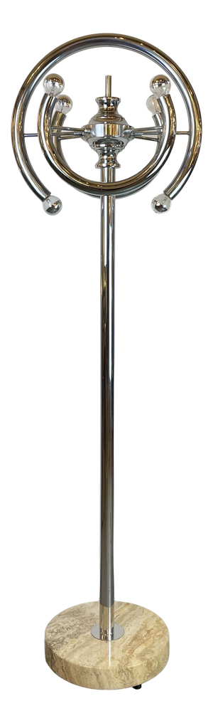 Space Age Floor Lamp attributed to Gaetano Sciolari, Italy, 1970s