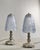 1930s Donna Paris Pair of French Art Deco Blue Glass Table Lamps - 1930s For Sale - Image 5 of 10