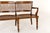 19th Century English Oak Double Chair-Back Settee For Sale - Image 4 of 9