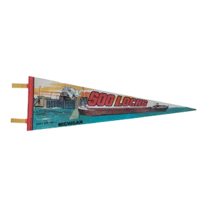 SOO Locks Michigan Felt Flag Pennant