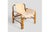 Rustic Vintage Bamboo and Canvas Armchair, 1960s For Sale - Image 3 of 12