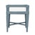 Wood Small Malacca Bench - Regatta Blue For Sale - Image 7 of 8
