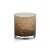 Transitional Mariel 6" Tall Hand Cut Glass Vase/Candle Holder, Walnut For Sale - Image 3 of 3