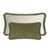 Forest Green Couple Happy Pillow in Green and White Velvet with Fringes from Lo Decor, Set of 2 For Sale - Image 8 of 8