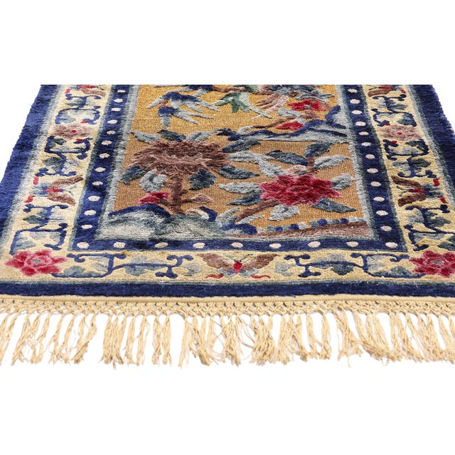 Antique Chinese Imperial Peking Rug, 02'07 X 04'01 For Sale - Image 4 of 10