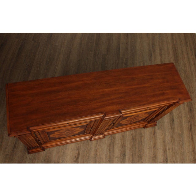 Italian Ethan Allen 'Lombard' Marquetry Sideboard For Sale - Image 3 of 12