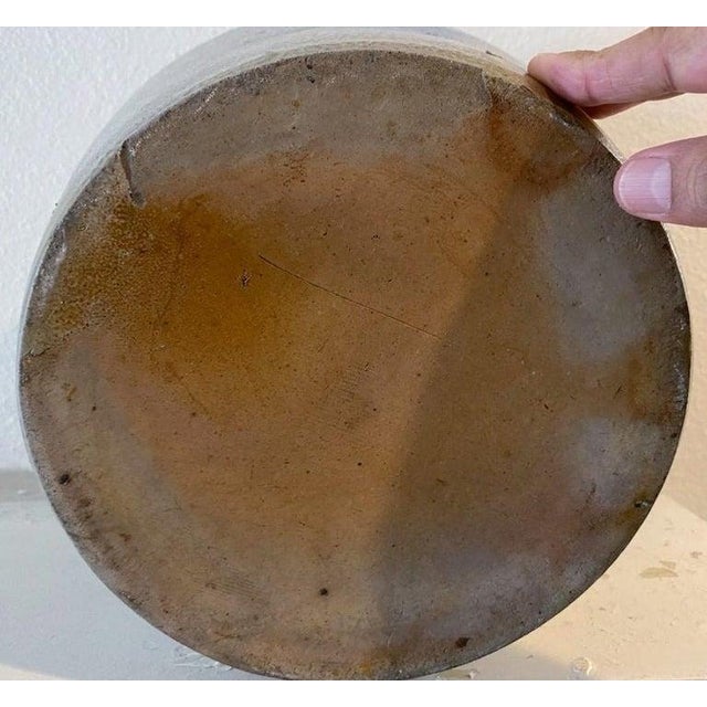 19th Century Cowden & Wilcox Stoneware Crock With Grape Decoration For Sale In Los Angeles - Image 6 of 8