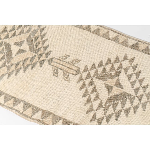 Mid 20th Century Natural Turkish Kitchen Decor Runner For Sale - Image 9 of 10