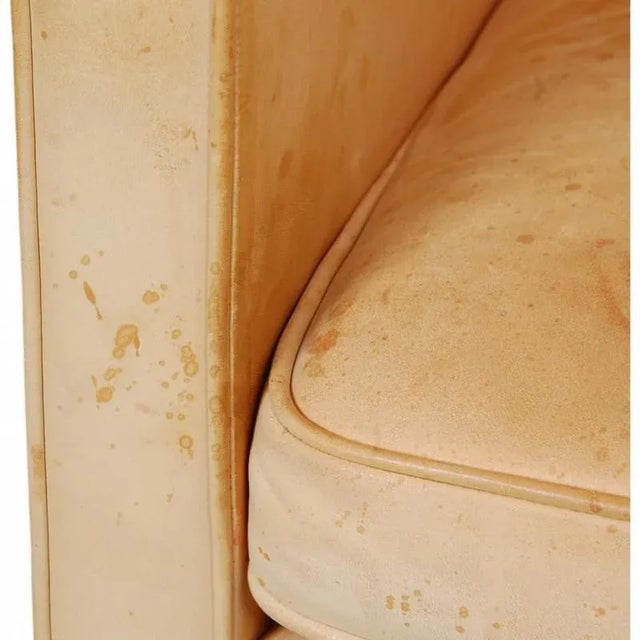 2204 Wing Chair in Natural Leather by Børge Mogensen, 2000s For Sale - Image 10 of 18