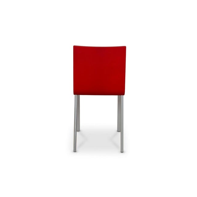 Vintage Plastic Chairs in Red by Maarten Van Severen for Vitra, Set of 6 For Sale - Image 10 of 13