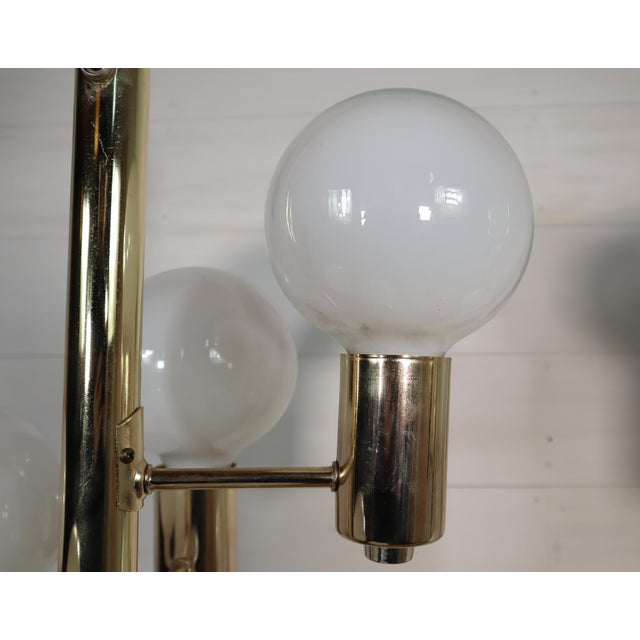 Vintage Pair of Waterfall Robert Sonneman Style Table Lamp Space Age Mid Century Modern Atomic Retro Hollywood Regency 70's 80's For Sale - Image 10 of 15