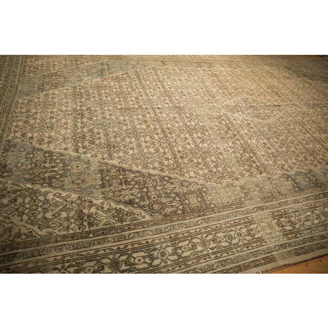 Silver Vintage Distressed Bibikabad Carpet - 10'7" x 18'4" For Sale - Image 8 of 12