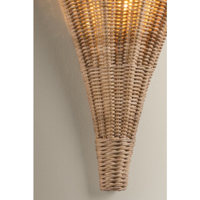 2020s Hudson Valley Lighting Arverne 11 in. 2 Light Wall Sconce Gold Leaf Finish For Sale - Image 5 of 8