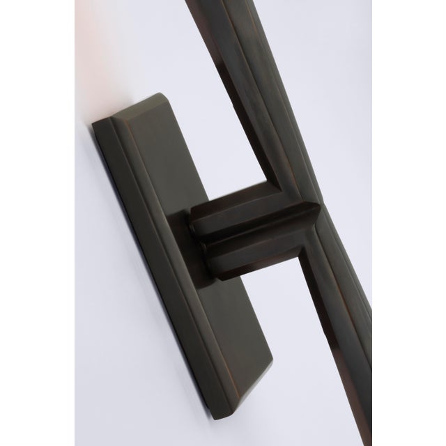 Modern Thomas O'Brien for Visual Comfort Signature Galahad Linear Sconce in Bronze For Sale - Image 3 of 4