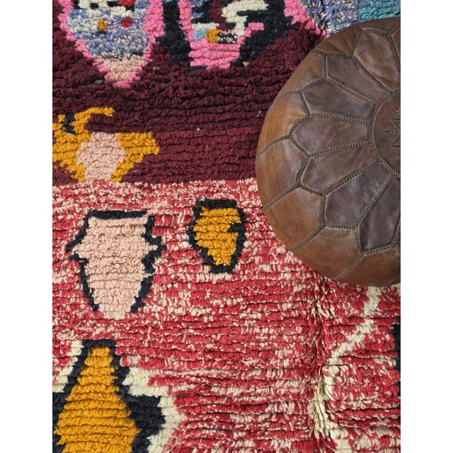 2020s Authentic Handwoven Modern Wool Rug - 9.4 X 5.8 Ft For Sale - Image 5 of 8