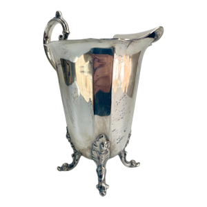 Vintage Silver-Plate Over Copper Water Pitcher