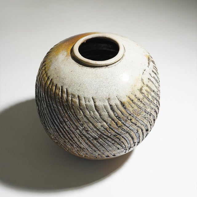 Sculptural Vase in Glazed Ceramic, 1970s For Sale - Image 6 of 15