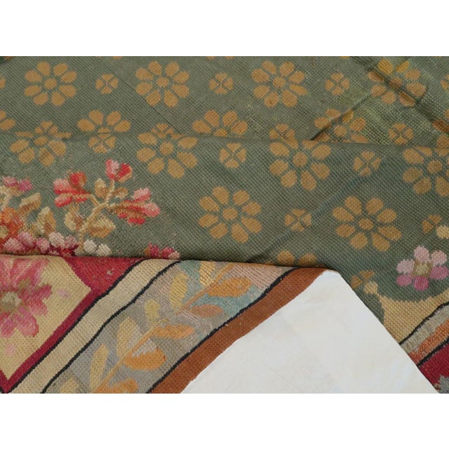 Galerie Shabab Collection Early 20th Century English Needlepoint Rug For Sale - Image 9 of 10