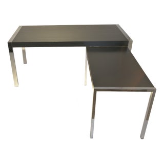 Vintage Italian Desks from La Metal Arredo Paderno, 1970s, Set of 2 For Sale