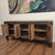 1950s Antique Chinese 4 Door Sideboard Blackened Elm Credenza For Sale - Image 5 of 8