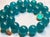 Contemporary Mozambique Amazonite Beaded Necklace With Gold Plated Amazonite Clasp For Sale - Image 3 of 11