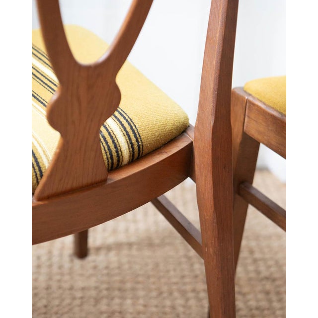 1970s Danish Wood and Wool Dining Chairs - Set of 4 For Sale - Image 14 of 16