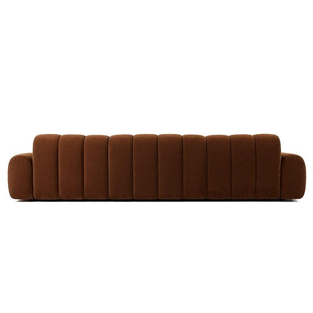 Temple Sofa in Brown Velvet by Moanne For Sale - Image 4 of 6