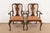 An outstanding pair of Queen Anne or Georgian style armchairs or dining captain chairs By Henkel Harris USA, Circa 1980s...