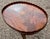 Brown Coloniall Coffee Table Piecrust With Inlaid Medallion Flame Mahogany For Sale - Image 8 of 8