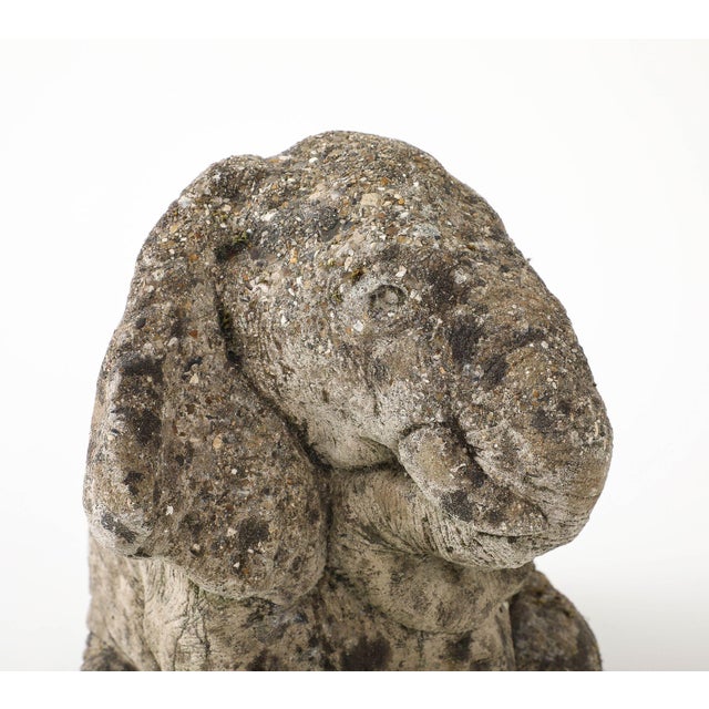 French Cast Stone Elephant Garden Statue, France Mid 20th C. For Sale - Image 3 of 12