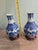 Mid-Century Modern Vintage Chinese Blue & White Porcelain Vases-Set of 2 For Sale - Image 3 of 6