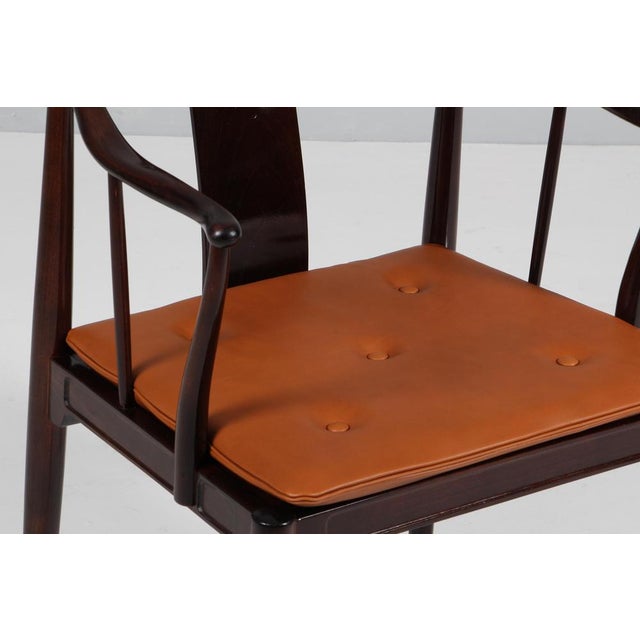 Fritz Hansen Model 4283 Chinese Chair attributed to Hans J. Wegner for Fritz Hansen For Sale - Image 4 of 8