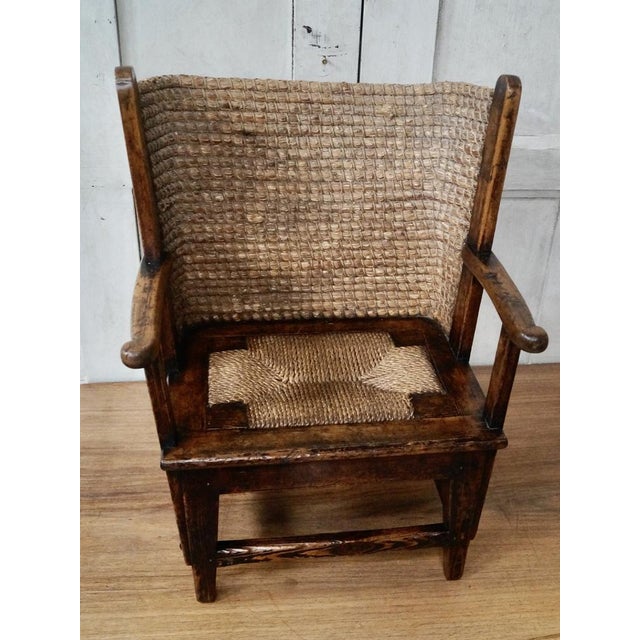 Wood Scottish Childs Orkney Chair, 1880s For Sale - Image 7 of 10